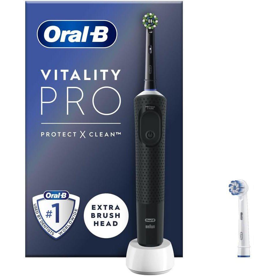 Oral-B Vitality Pro Electric Toothbrush with Extra Sensitive Brush Head - Black - Healthxpress.ie