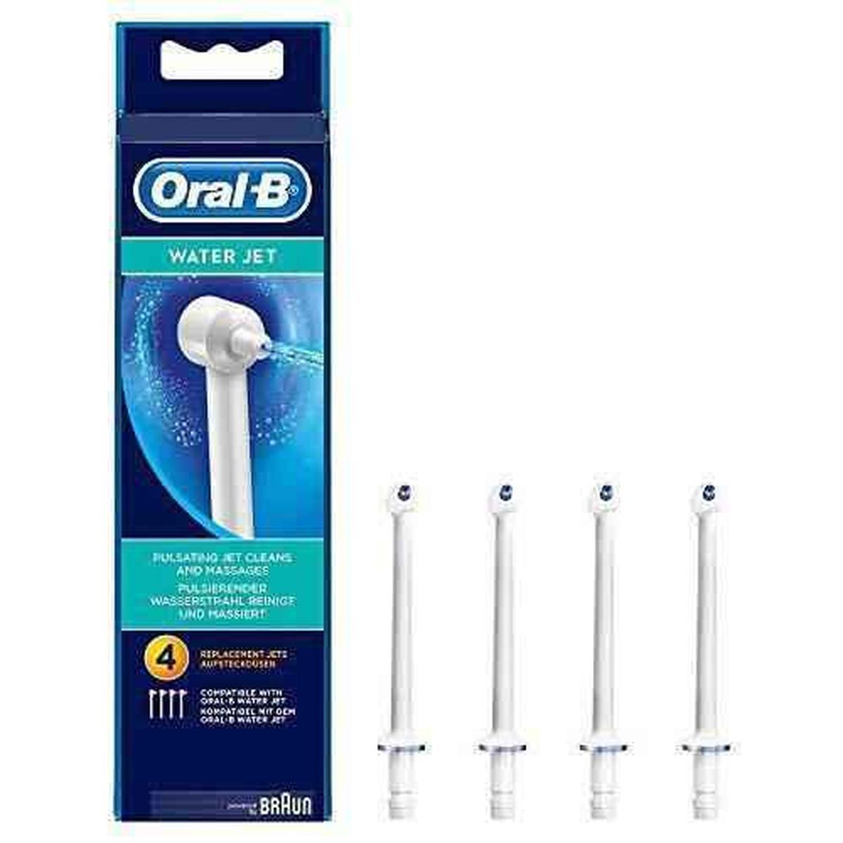 Oral-B Water Jet Oral Irrigator Replacement Nozzles for Water Floss - 4 Pack