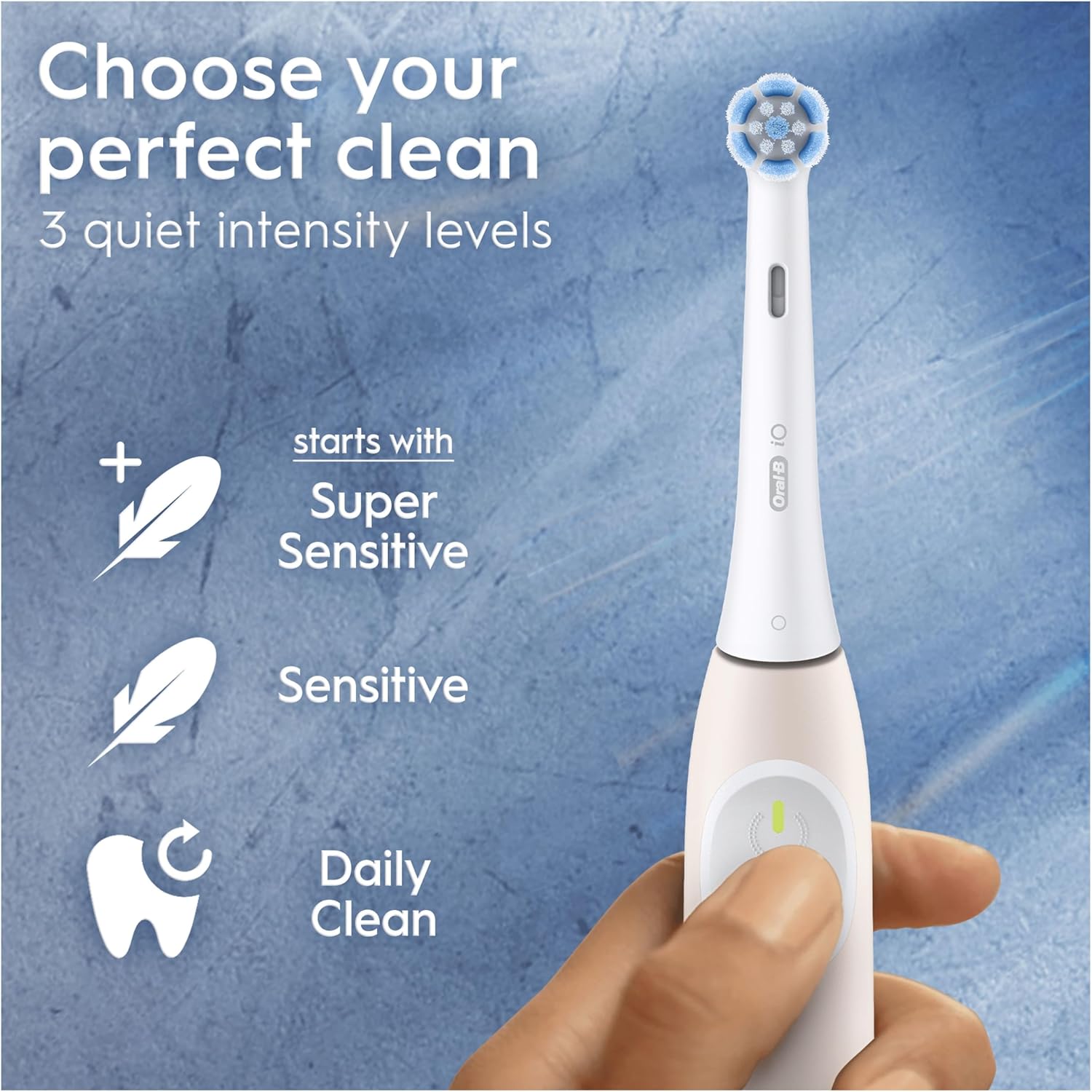 Oral-B iO2 Green Electric Toothbrush, 1 Ultimate Clean Toothbrush Head, 1 Travel Case, Designed by Braun