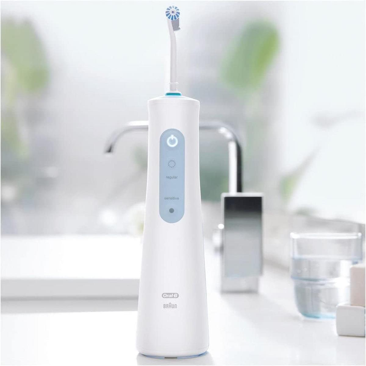 Oral-B Aquacare 4 Water Flosser Cordless Irrigator, Featuring Oxyjet Technology and 4 Cleaning Modes, UK 2 Pin Plug - Healthxpress.ie