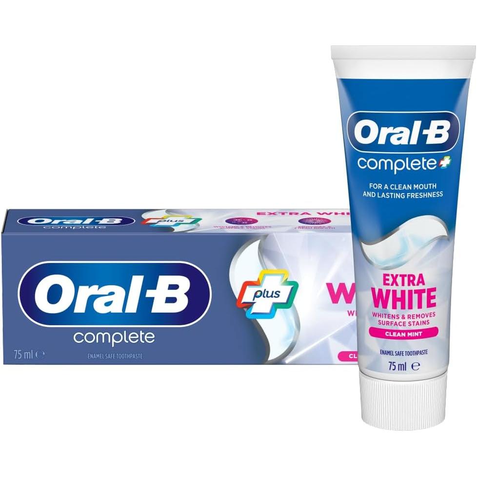 Oral-B Complete Extra White Toothpaste, 75ml