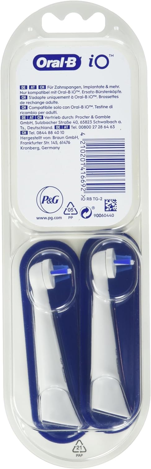 Oral-B iO Specialised Clean Electric Toothbrush Heads 2pk