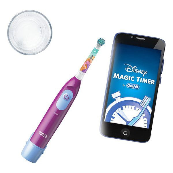 Oral-B Pro Battery Powered Kids Electric Toothbrush, 1 Toothbrush head Disney Princess