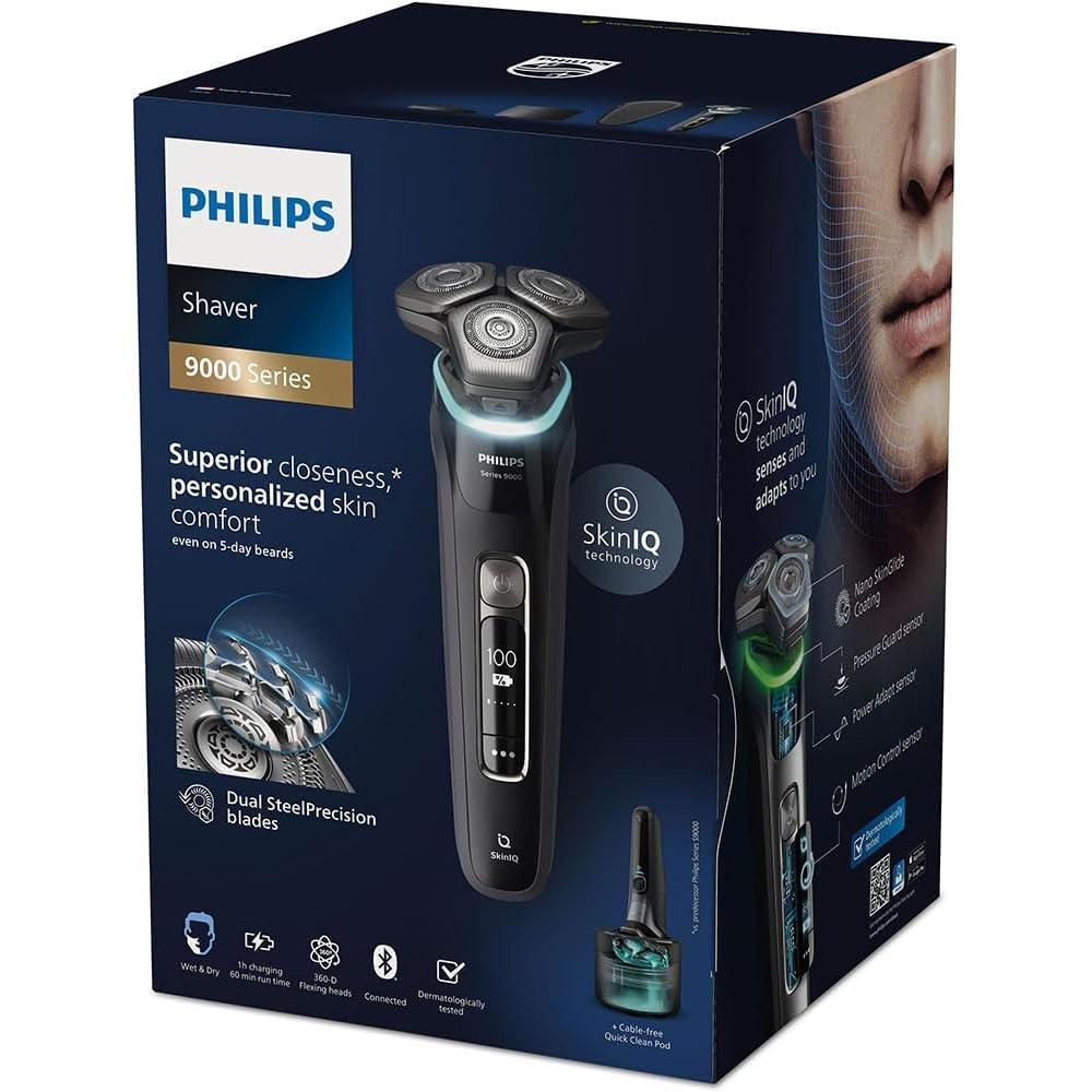 Philips Series 9000 Wet and Dry Electric Shaver S9976/55 with SkinIQ technology