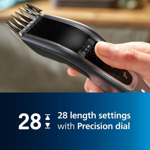 Philips Hair Clippers, Series 5000 Trim-n-Flow PRO Technology Hair Clipper, Fully Washable with Self-Sharpening Stainless Steel Blades - HC5630/13