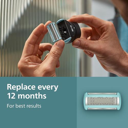 Philips Body Groomer Replacement Foil Head - with Triple Protect Shave System, Close and Smooth on Skin, 100% Showerproof, BG2010/43