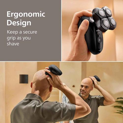 Philips Head Shaver Pro 5000 Series - Skull Shaver for Men and Women, 360° Flexing Head & ComfortCut Blades for Clean Shave, Gentle on Skin, Model HS5980/15