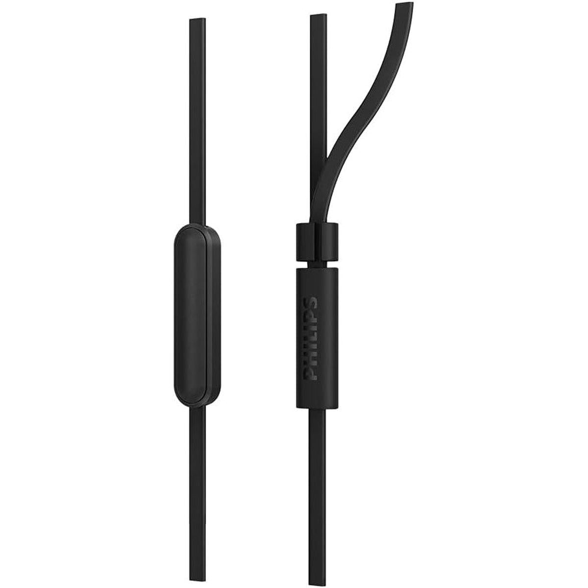 PHILIPS Audio In-Ear Headphones E1105BK/00 With In-Line Remote Control ,Black - Healthxpress.ie