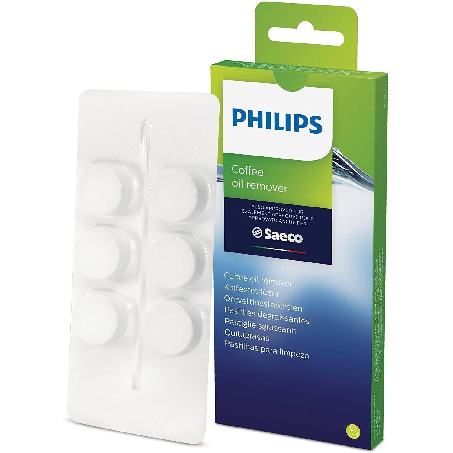 Philips CA6704/10 Coffee Fat Remover, 6 Tablets for Philips, Saeco and Other Fully Automatic Coffee Machines