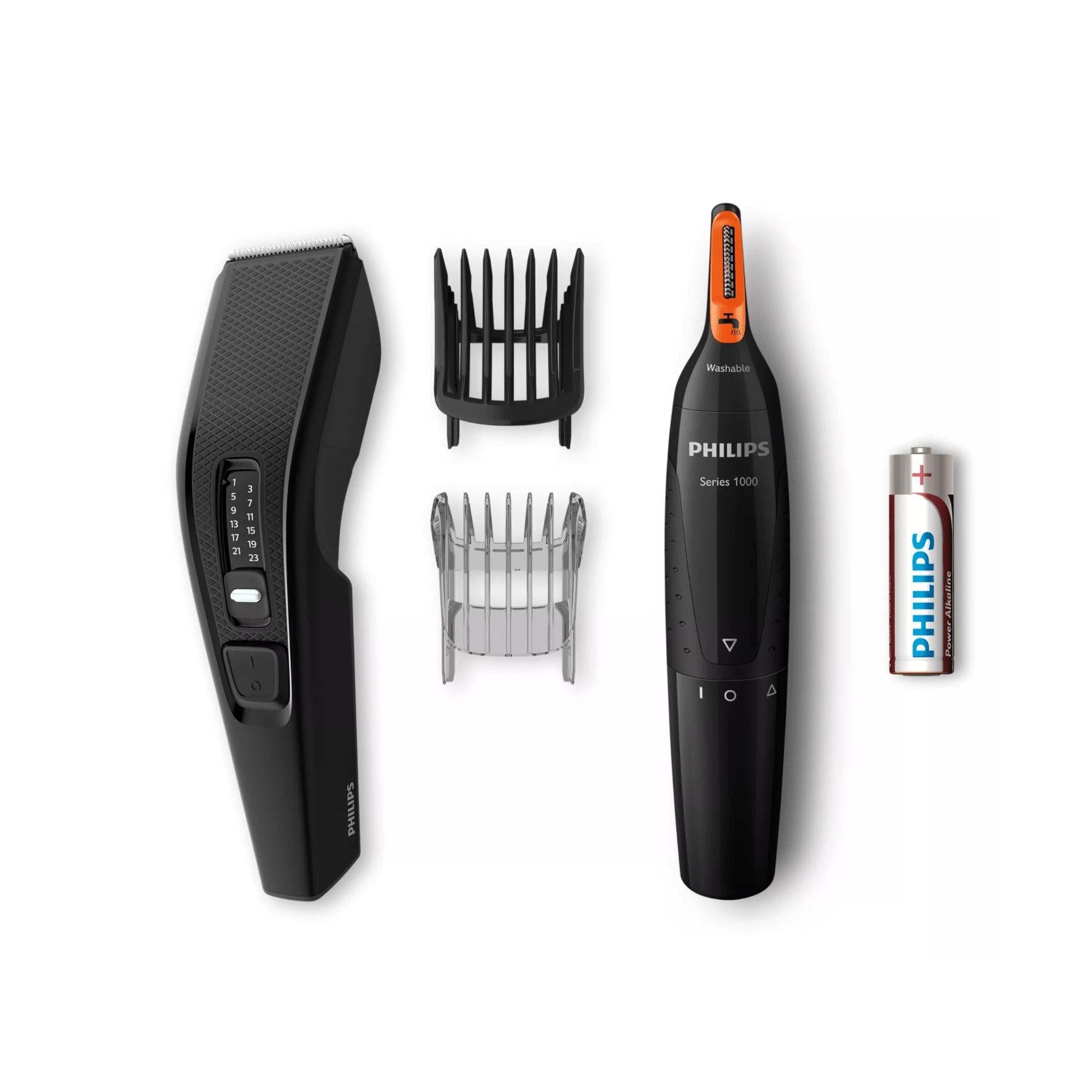 Philips HC3510/85 Series 3000 Shaver & NT1150 Nose Trimmer - Hair Removal Pack