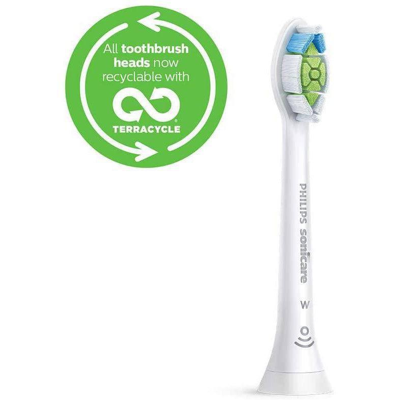 Philips HX6064/10 Sonicare W2 Optimal Brush Head - BrushSync - White, Pack of 4 - Healthxpress.ie