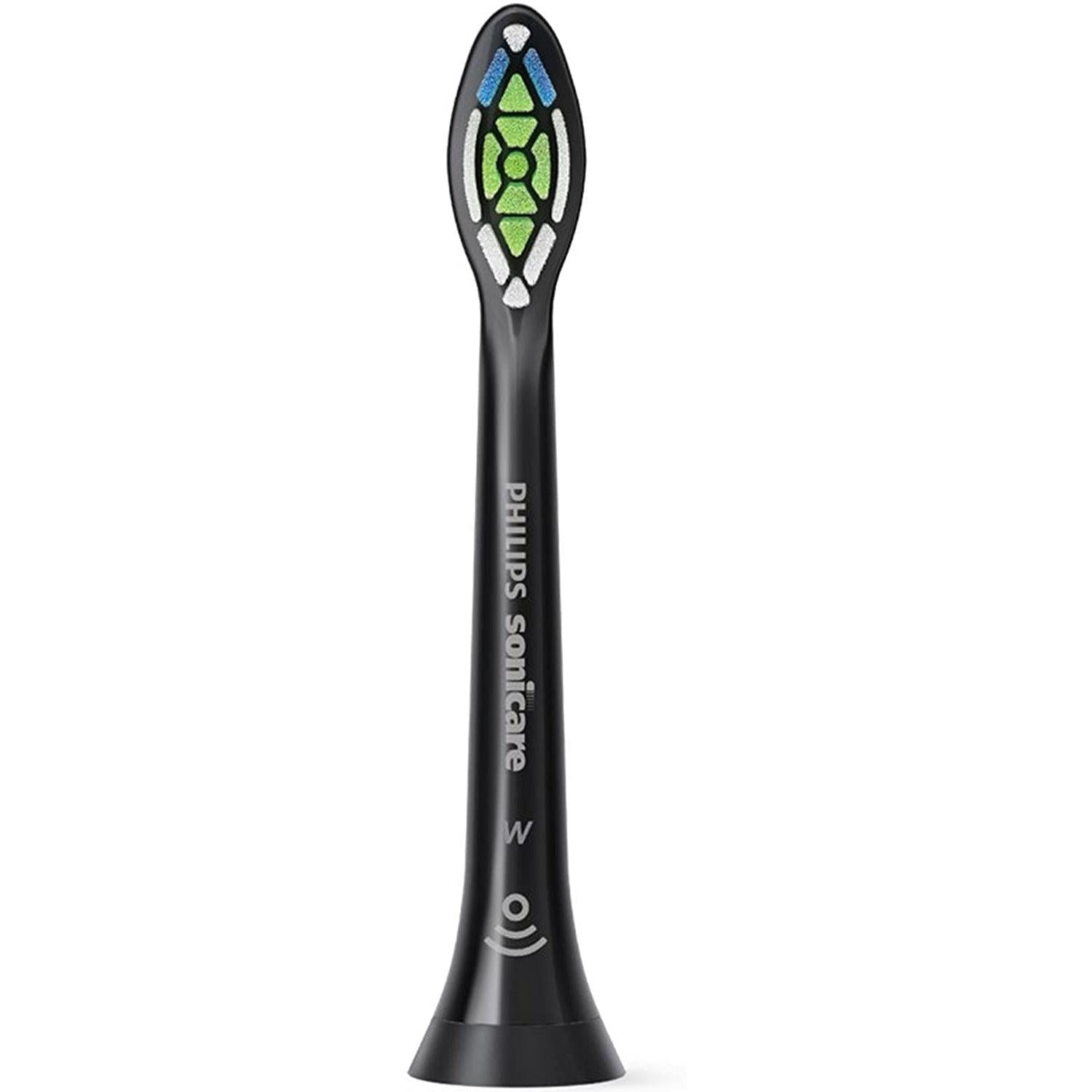 Philips HX6064/11 Sonicare W2 Optimal Brush Head - BrushSync - Black, Pack of 4