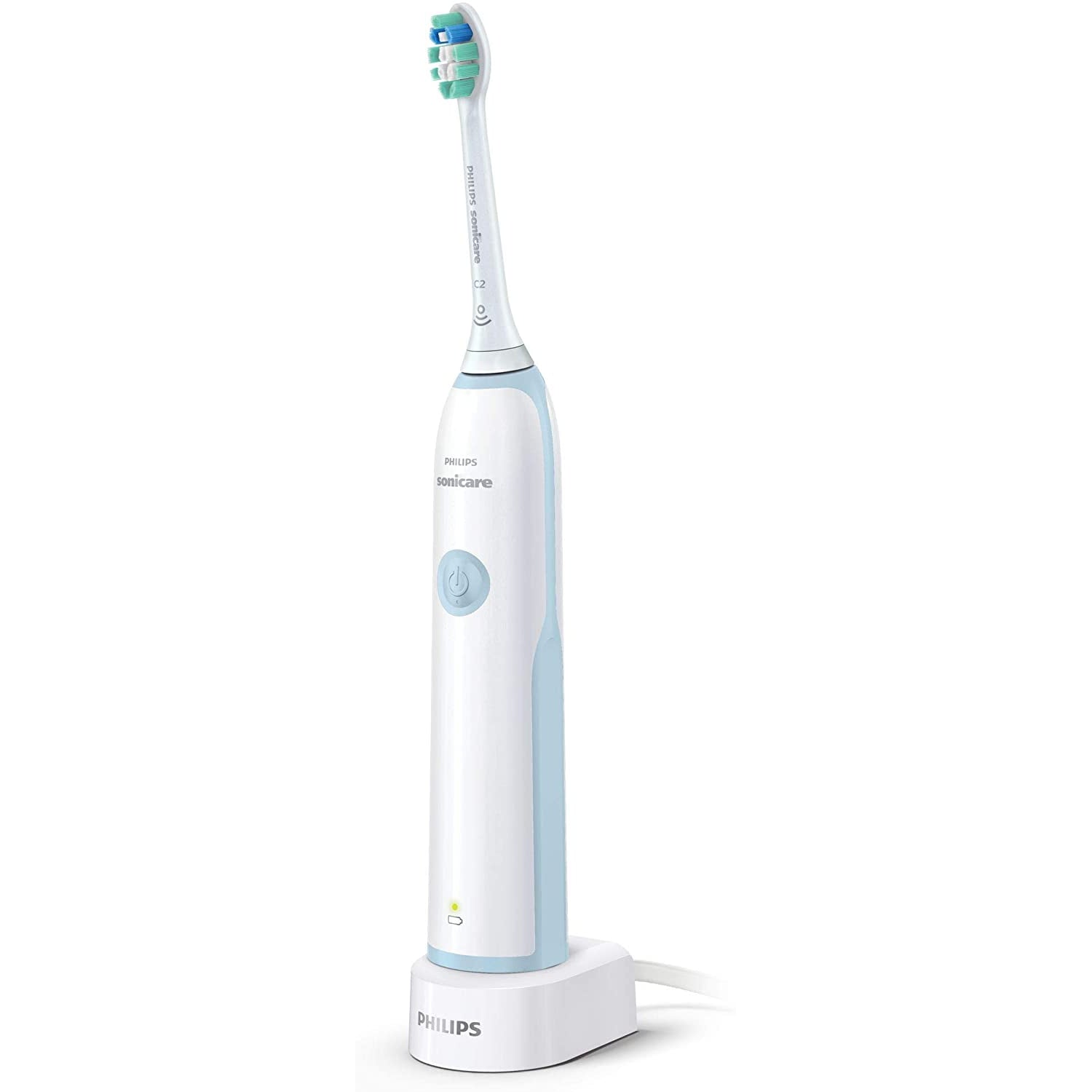 Philips Sonicare Clean Care HX3212/03 – Electric Toothbrush, Anti Plaque Defence -white and light blue