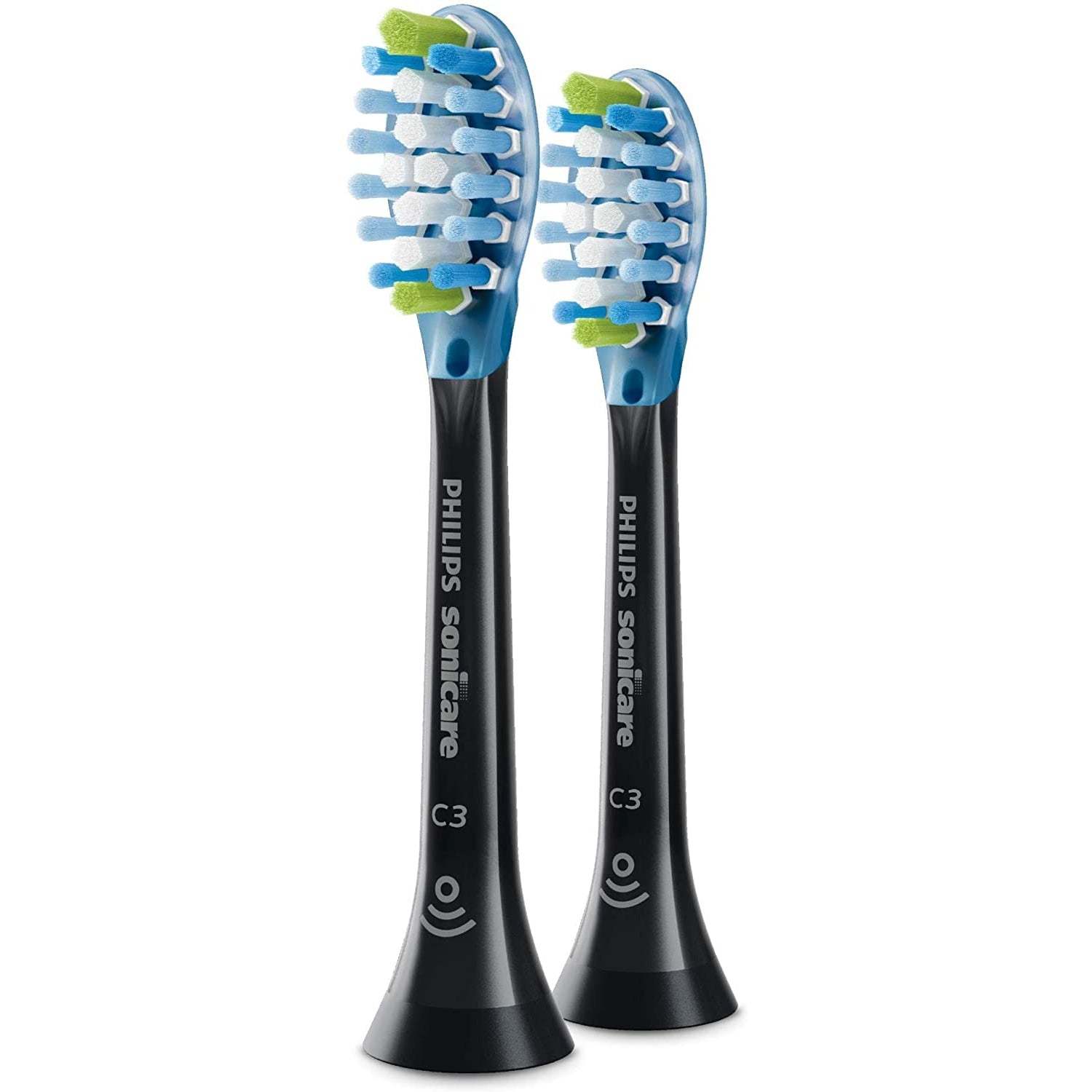 Philips Sonicare HX9042 Premium Plaque Defence Black BrushSync Heads 2 Pack