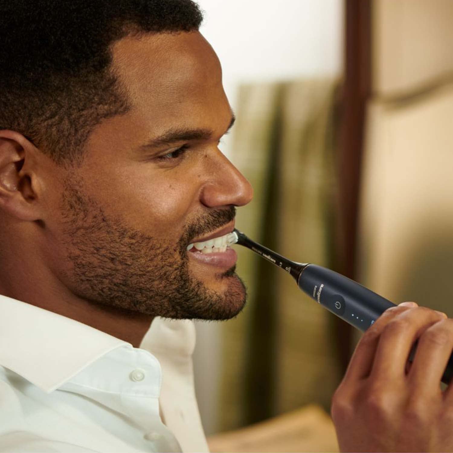 Philips Sonicare HX9054/33 Premium Gum Care Black BrushSync Heads (Compatible with all Philips Sonicare Handles), 4 Pack