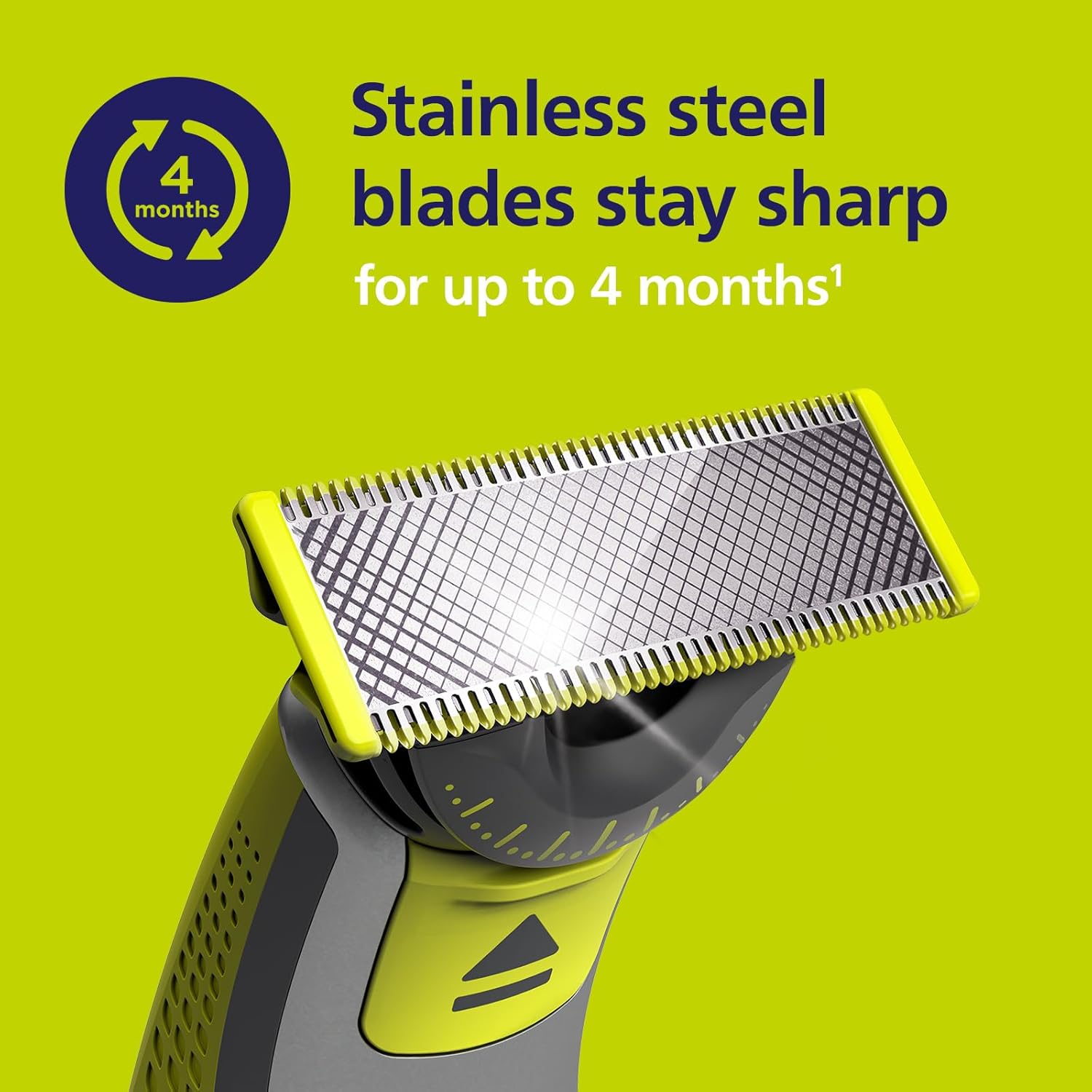 Philips OneBlade Original 360 Blade Heads + Body Kit Combs, Compatible with all OneBlade and Pro Electric Shaver & Trimmers 2x One Blade, 2x Combs -QP624/50