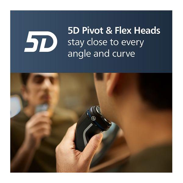 Philips S3143/00 Series 3000 Wet or Dry Electric Shaver - 5D Pivot & Flex Heads