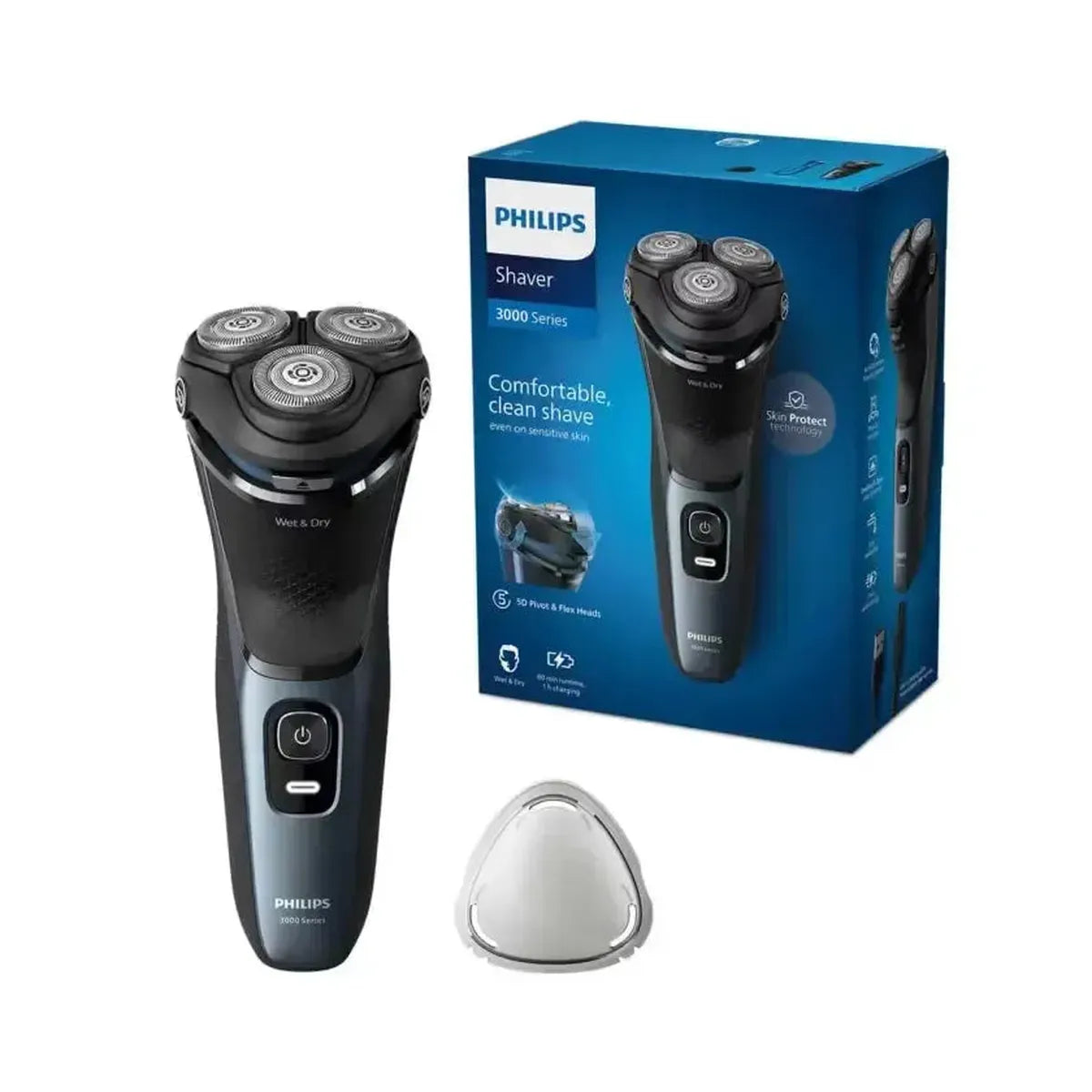Philips S3144/00 Series 3000 Wet & Dry Electric Shaver - with 5D Flex & Pivot heads and Pop-up trimmer - Healthxpress.ie