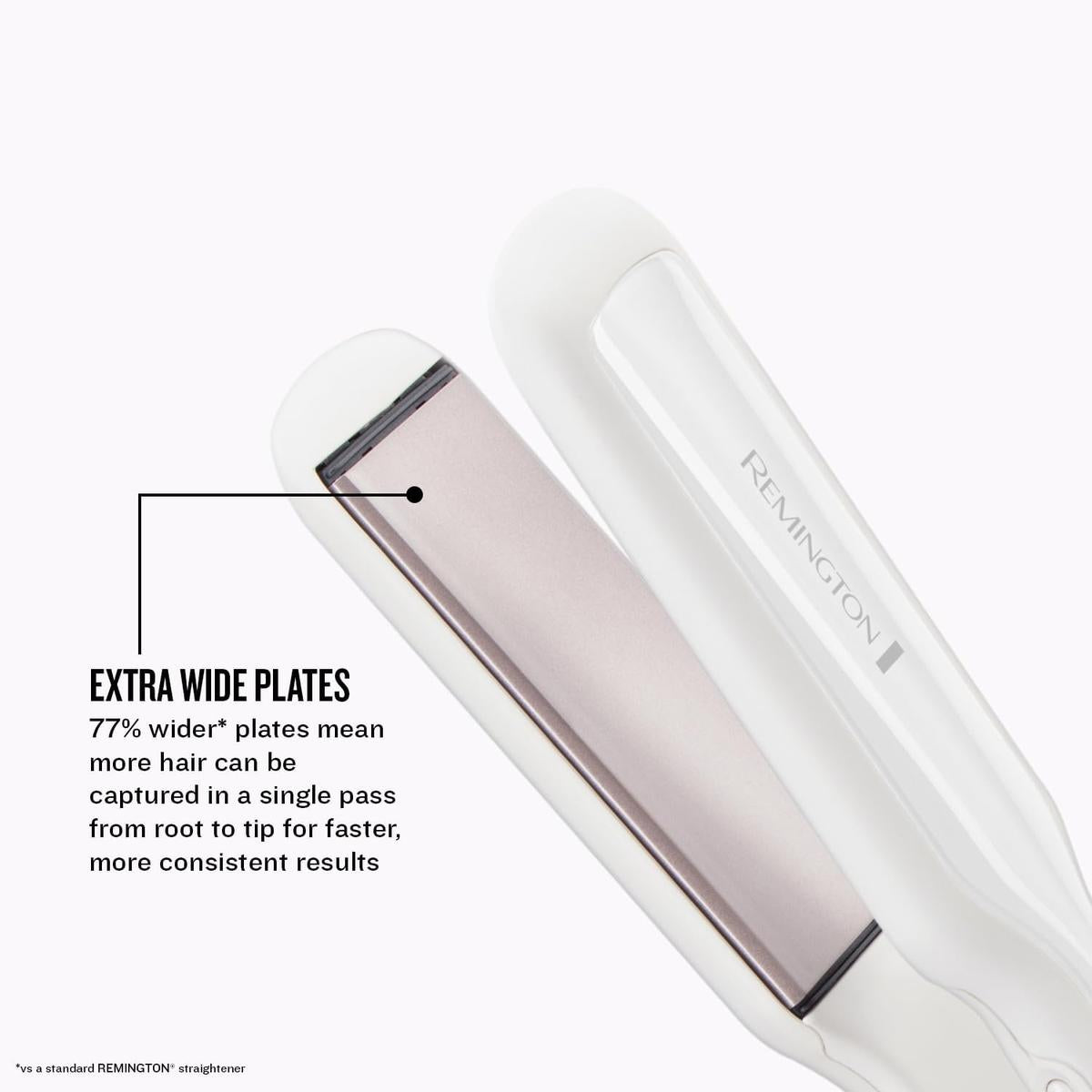 Remington Hair Straightener | Pro-Ceramic Extra Wide S5527 - 45mm Floating Plates, 15 Second Heat up Time, 9 Settings from 150-230°C