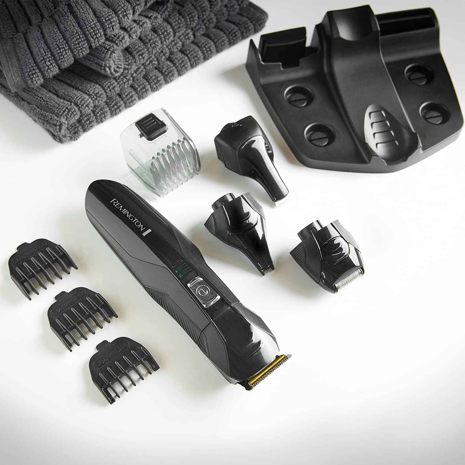 Remington All-in-One Grooming Kit Beard Trimmer ,Stainless Steel Blades, 40-Minute Run Time, Cordless) PG6020