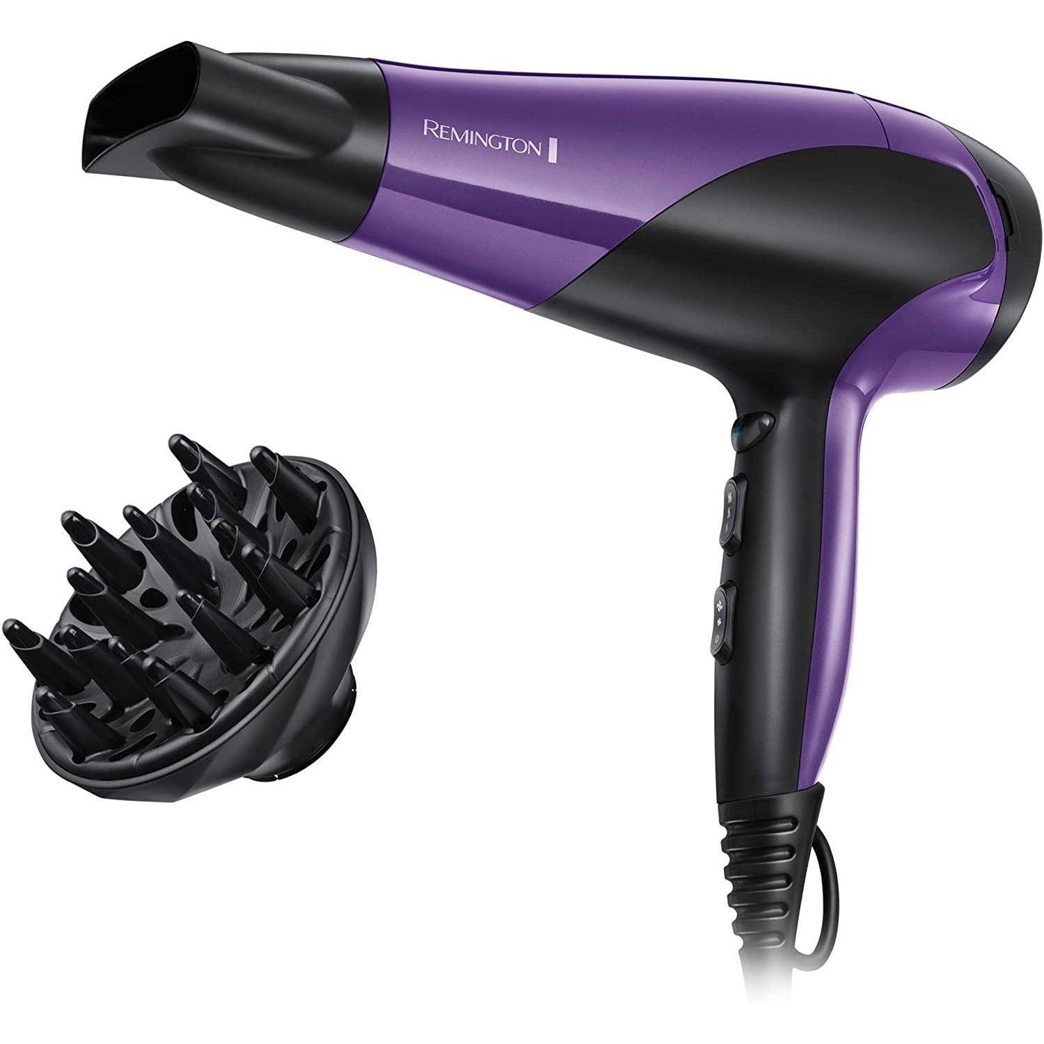 Remington D3190 Ionic Conditioning Hair Dryer for Frizz Free Styling with Diffuser and Concentrator Attachments, 2200 W - Healthxpress.ie