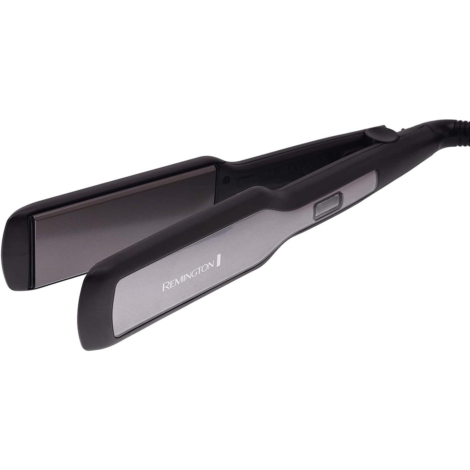 Remington Pro-Ceramic Extra Wide Plate Hair Straighteners for Longer Thicker Hair, Digital Temperature Control - S5525
