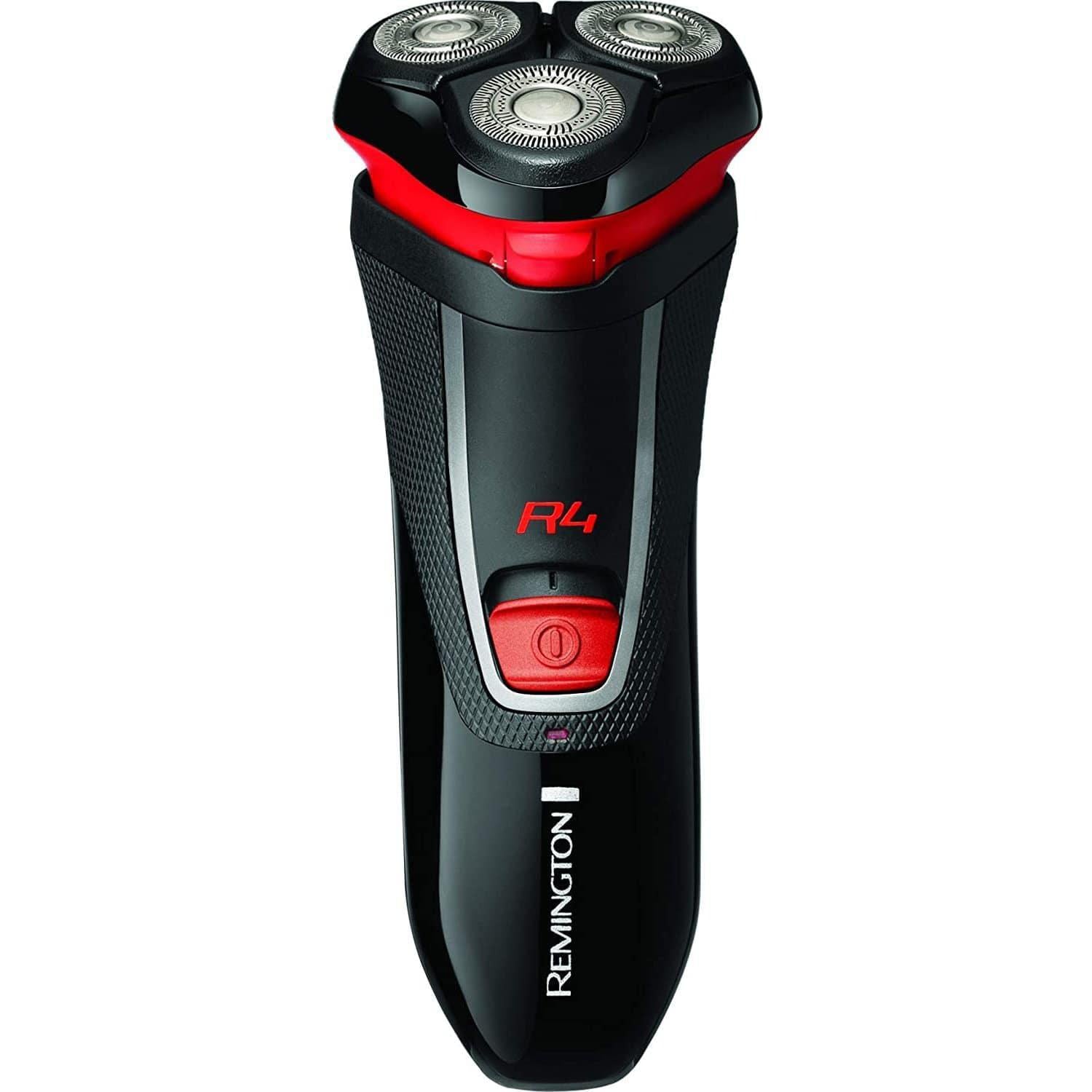 Remington R4001 Style R4 Cordless Dry Shaver with Pop-Up Trimmer - Black/Red