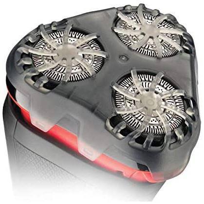 Remington R4001 Style R4 Cordless Dry Shaver with Pop-Up Trimmer - Black/Red