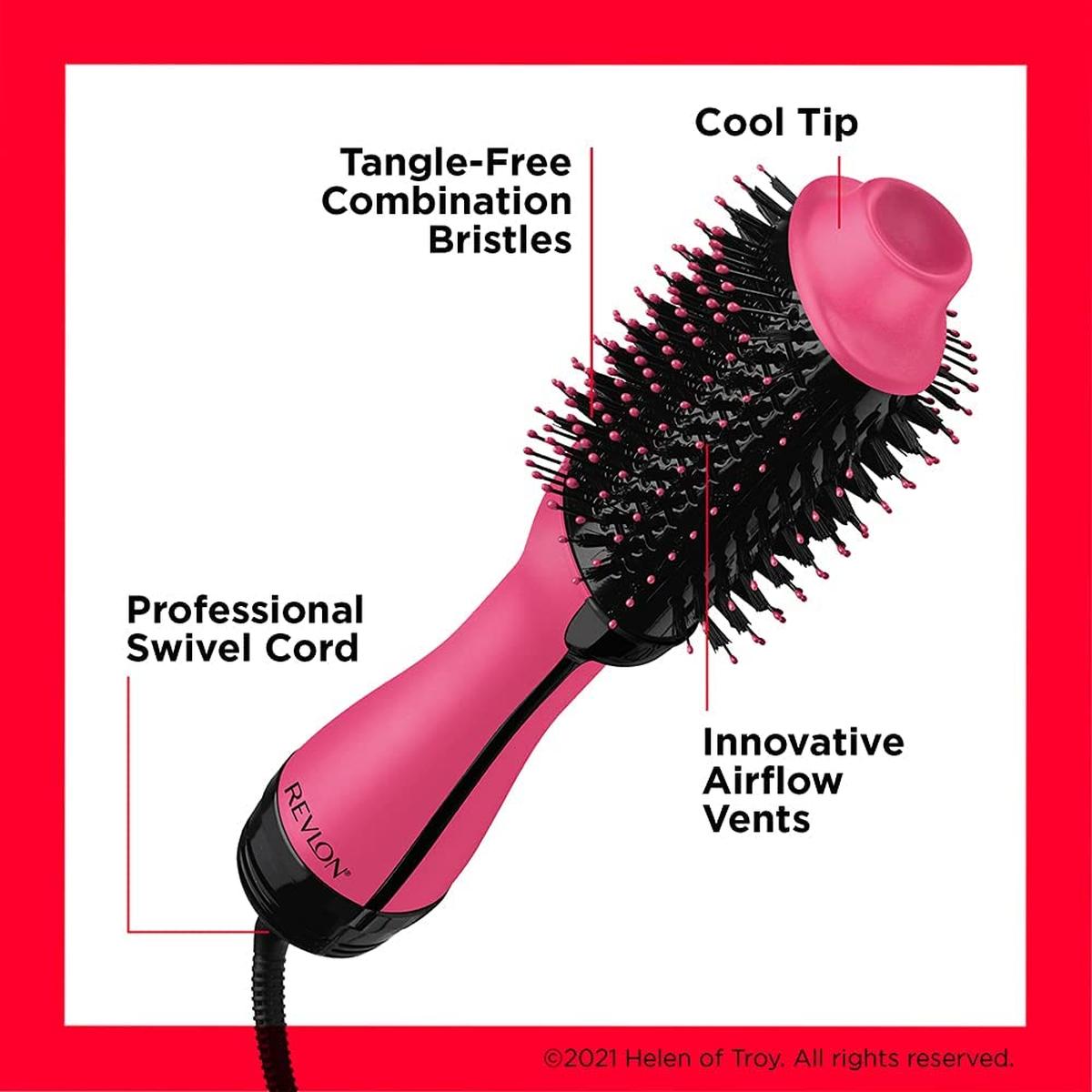 Revlon Salon One-Step Hair Dryer and Volumiser - New Pink Edition RVDR5222PUK - Healthxpress.ie