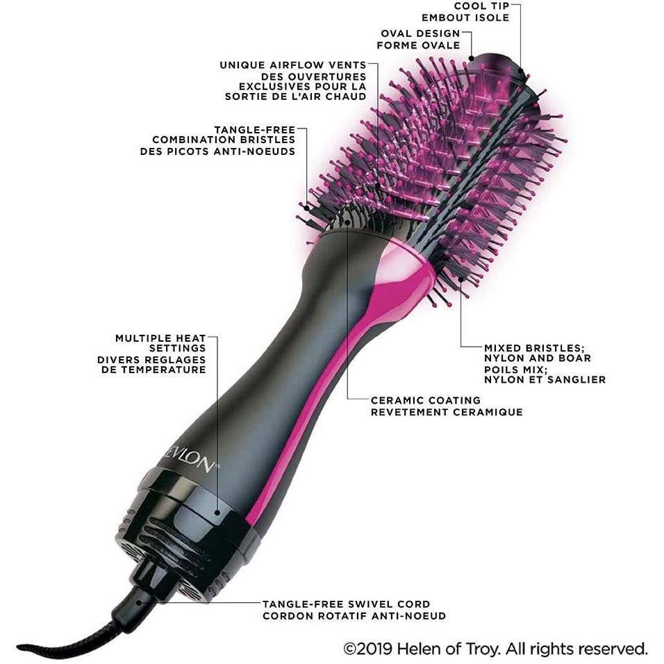 Revlon Salon One-Step Volumiser Hair Dryer and Volumizer with Genuine ION Generator - Black - RVDR5222UK2