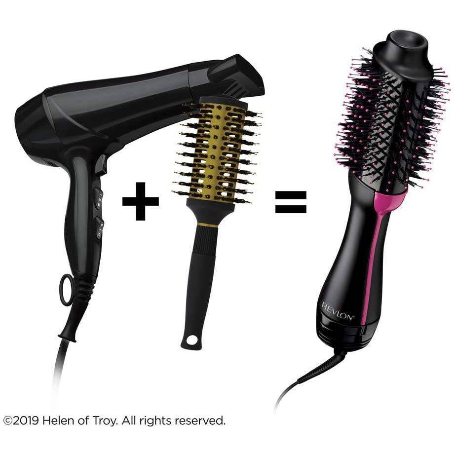 Revlon Salon One-Step Volumiser Hair Dryer and Volumizer with Genuine ION Generator - Black - RVDR5222UK2