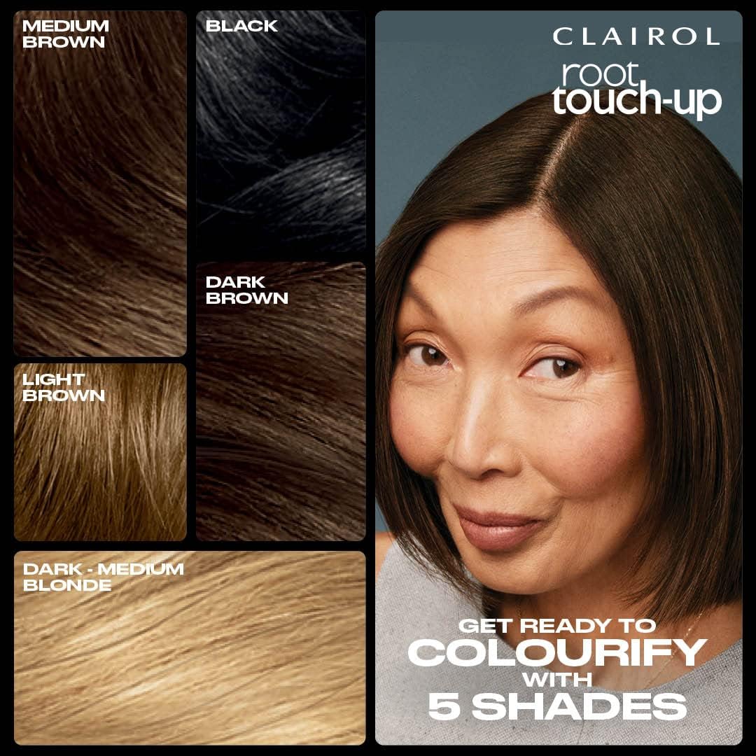 Clairol root touch up color + volume 2 in 1 spray dark to medium blonde, 75ml