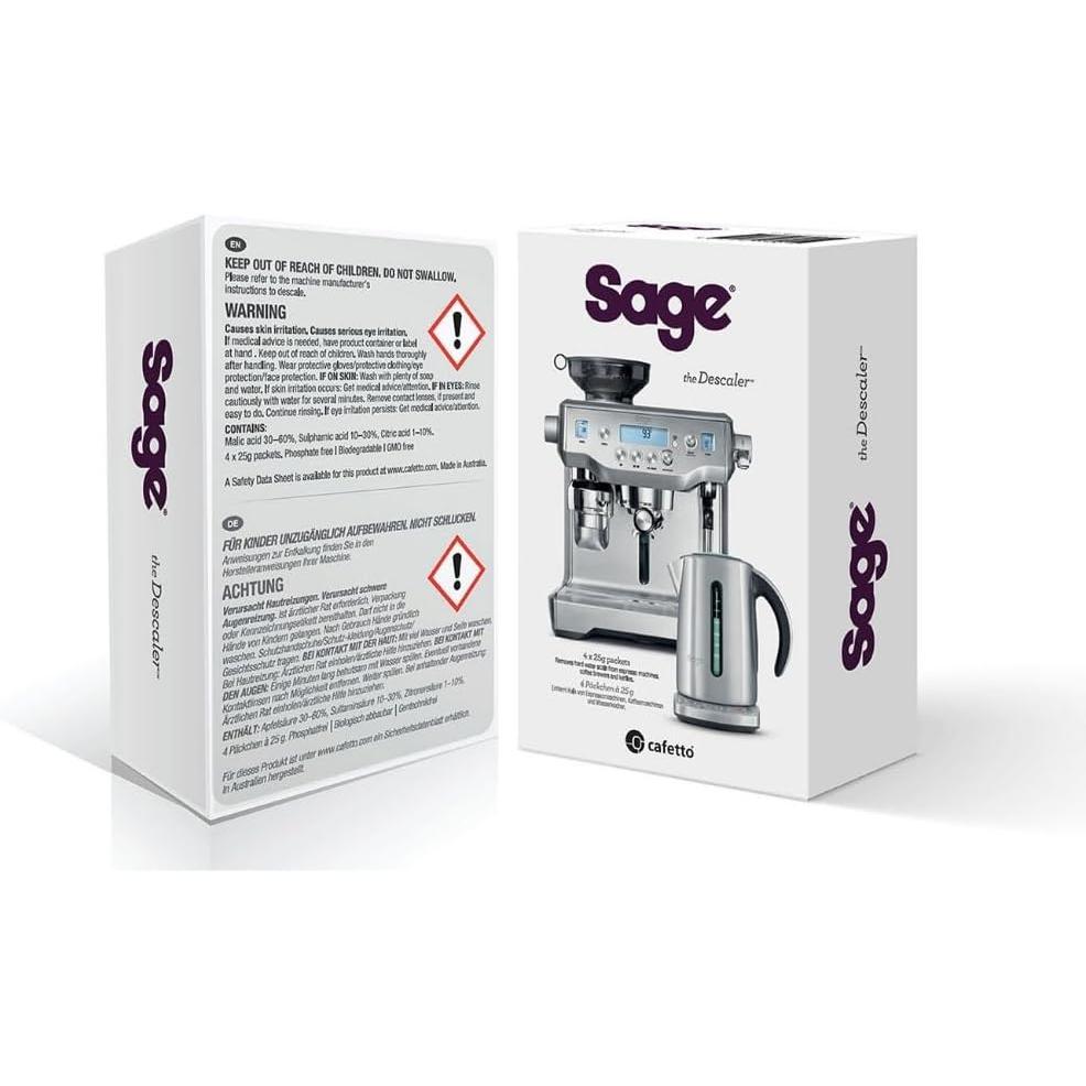 Sage Descaler for Coffee Machines and Kettles - 4pk SES007NEUONEU1