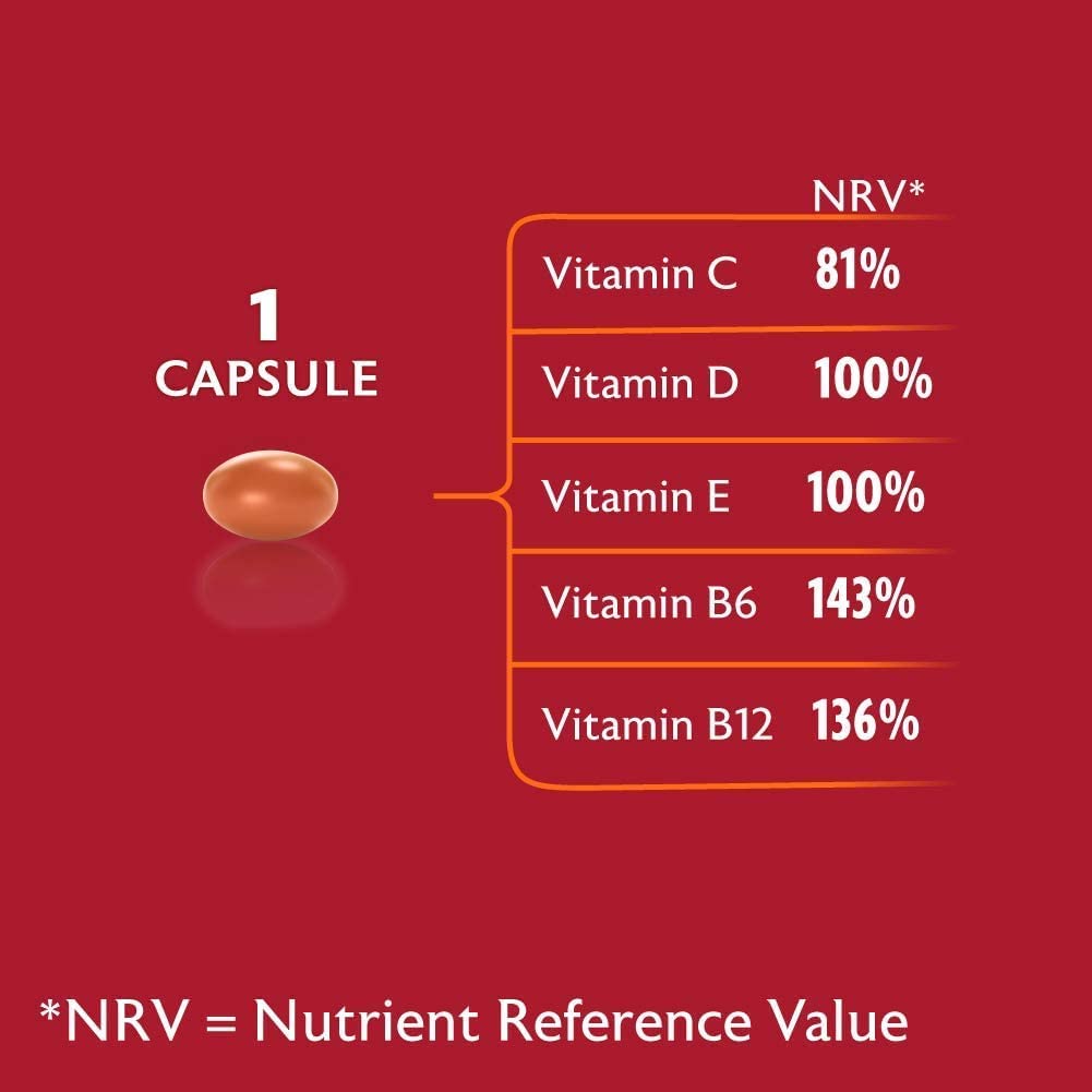 Seven Seas Cod Liver Oil Tablets, Plus Multivitamins & 110 mg Omega-3 - 90 Capsules