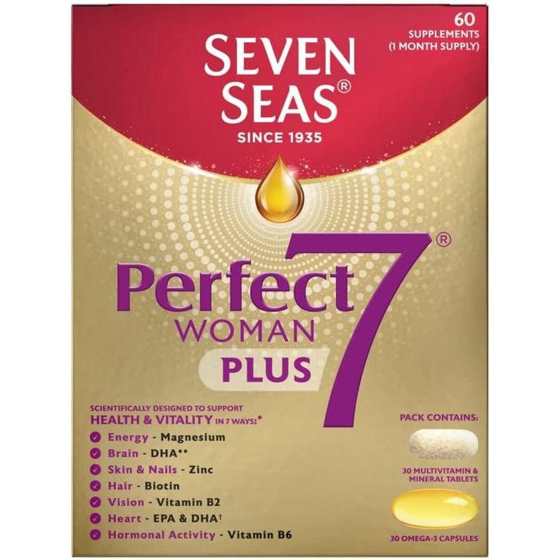 Seven Seas Perfect7 Woman Multivitamin With 250 mg Omega-3 - 30 Capsules + 30 Tablets