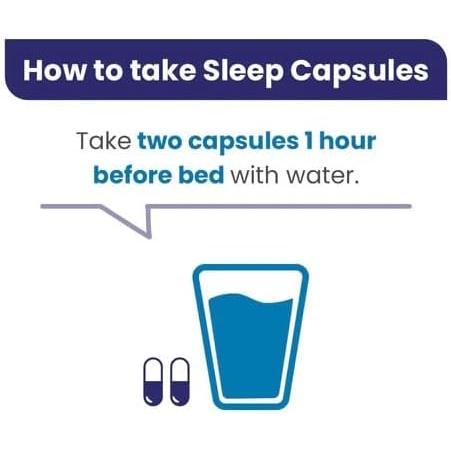 Revive Active Sleep Capsules - Daily Supplement with Magnesium, Nervous System Support & Rest - 30 Days Supply