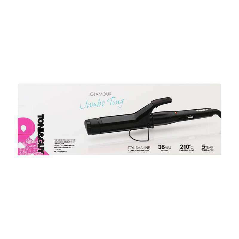 Toni & Guy Glamour Jumbo Tong - Variable Heat Setting, Ceramic Tourmaline Barrel - Healthxpress.ie