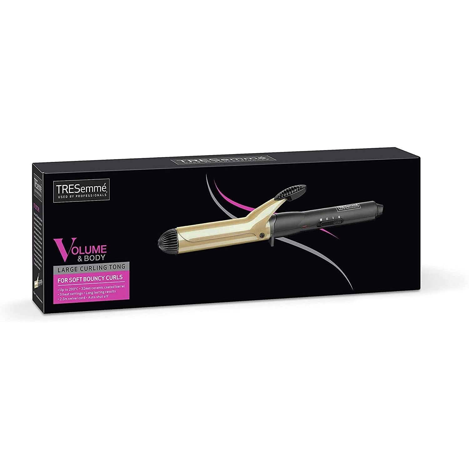 TRESemme Curling Tong, Body & Volume, 32mm ceramic barrel, Soft Bouncy Curls and Waves