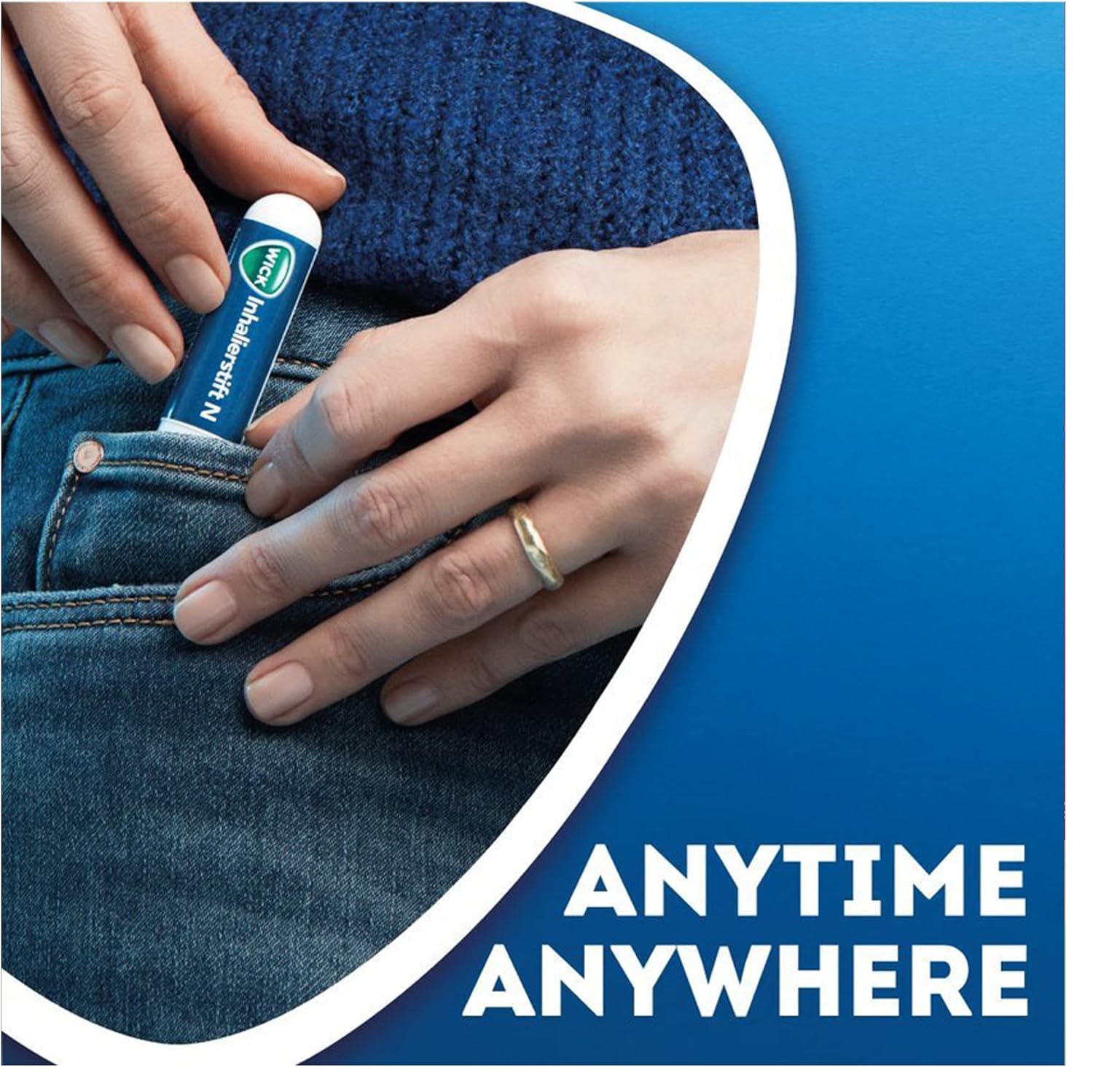 Vicks Inhaler For Cold And Cough, Fast Relief From A Stuffy Nose, Decongestant For Blocked Nose