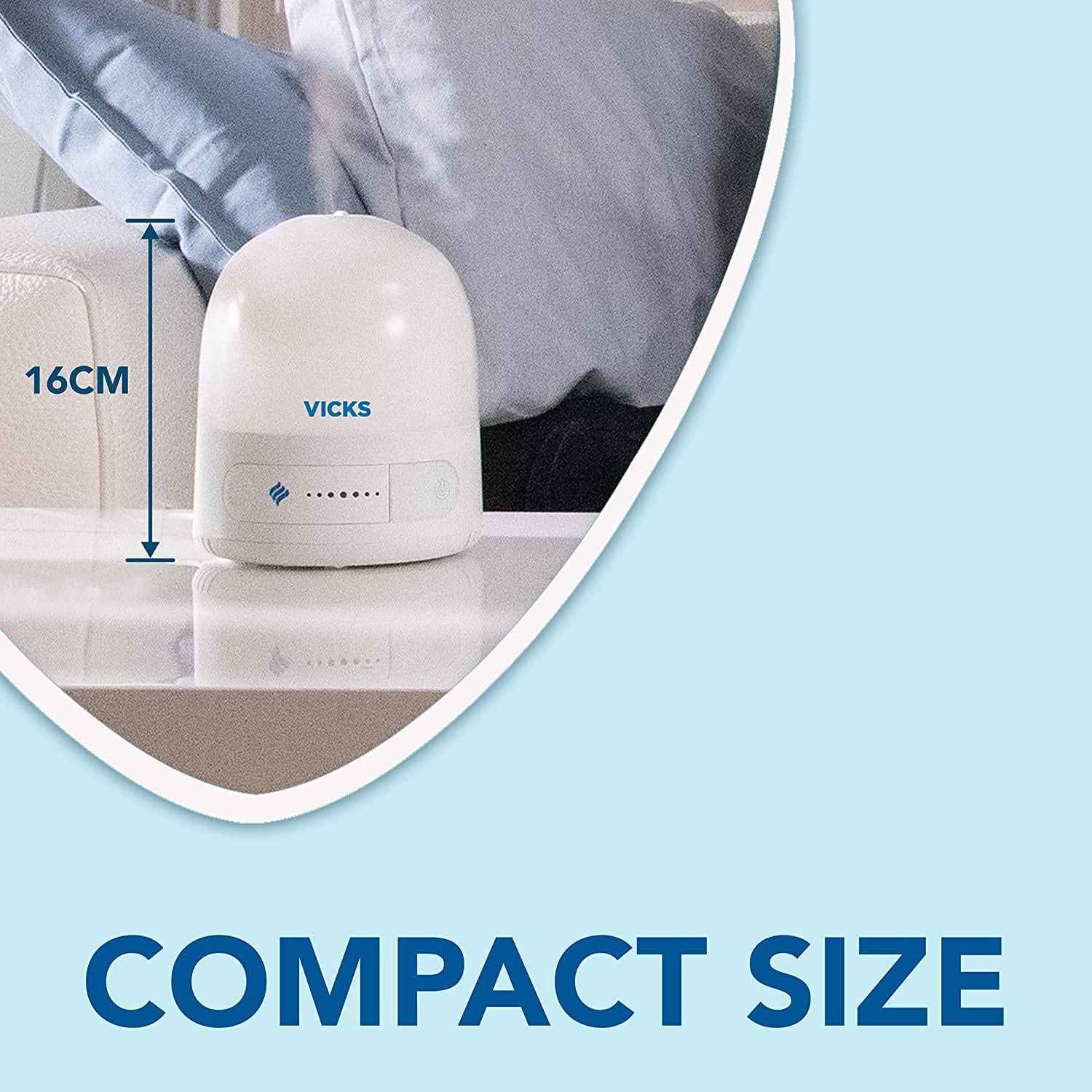 Vicks Personal Cool Mist Ultrasonic Humidifier VUL510E1 - 0.7 litre tank
