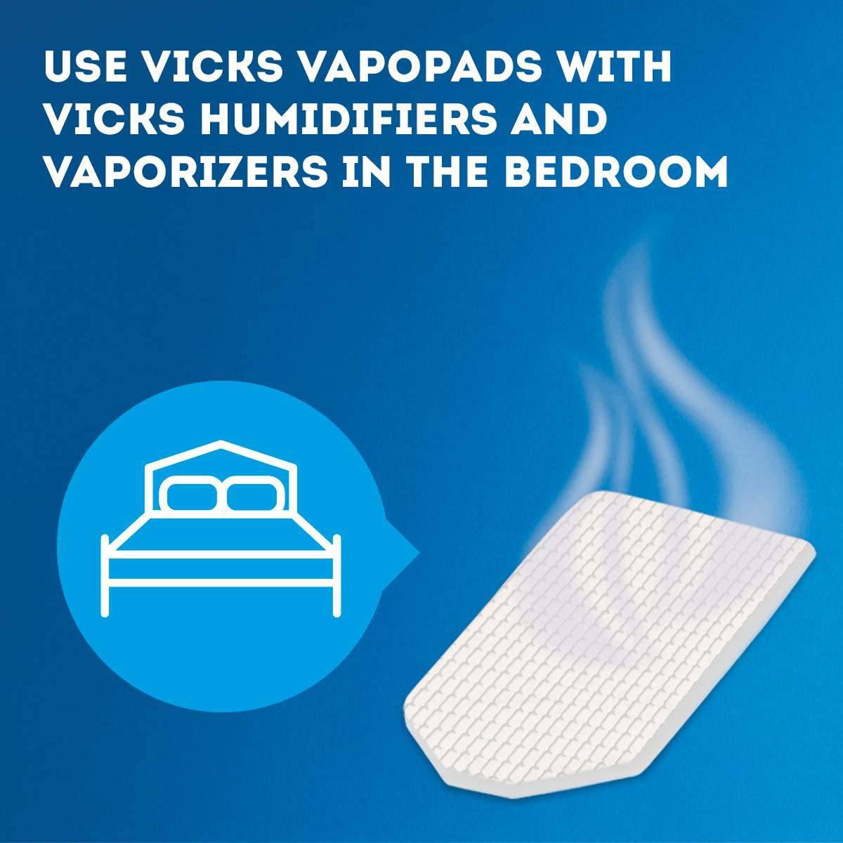 Vicks Soothing Menthol Vapo Pads - Scented Pads with Essential Oils 7 Pack - 36 Months +