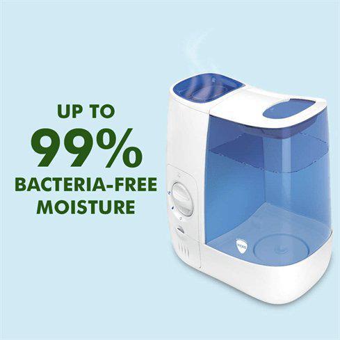 Vicks VH845E1 Warm Mist Humidifier - Home Use and Child's Nursery - Blue/White