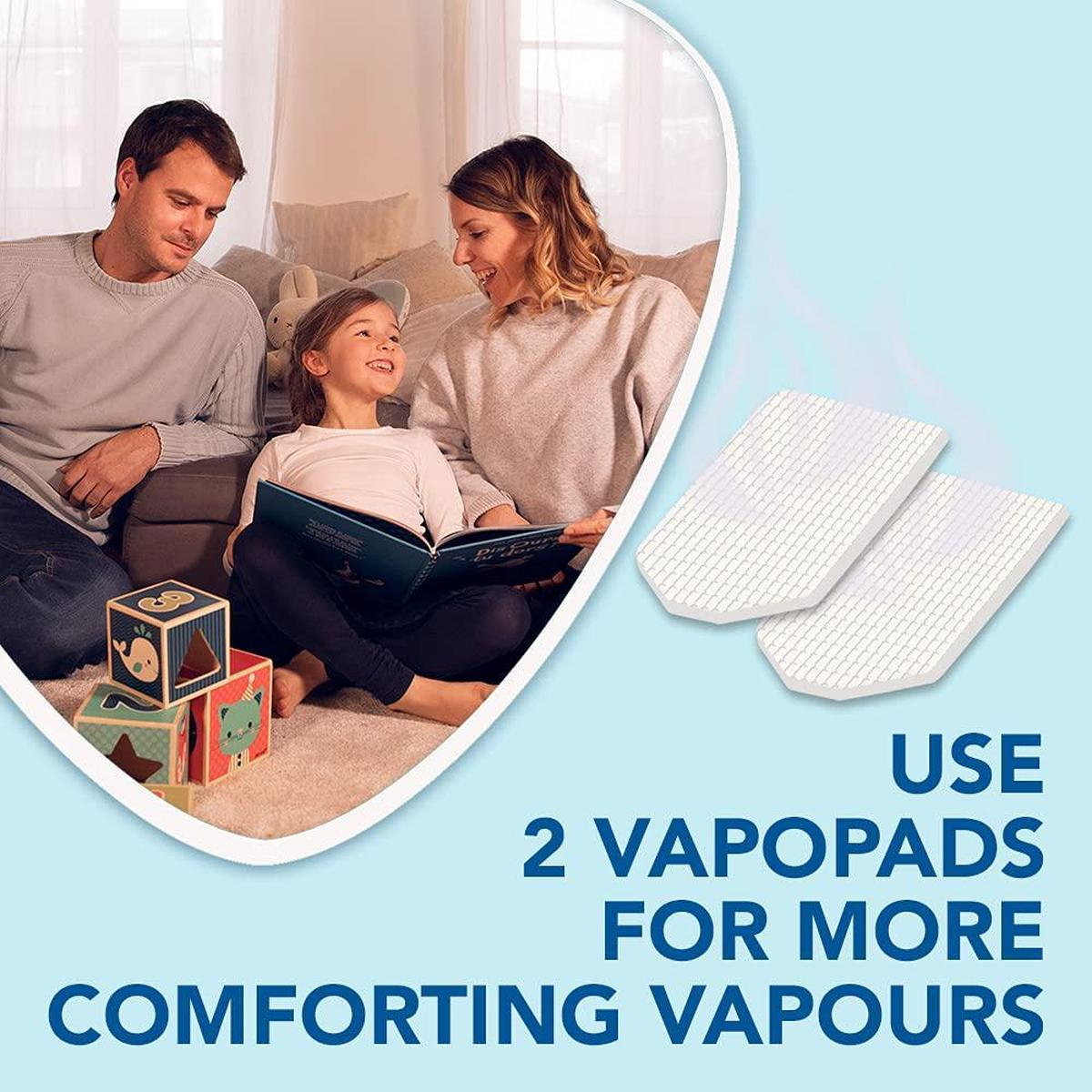 Vicks VUL525E1 Mini Cool Mist Ultrasonic Humidifier New Version - 0.5 Gallon Tank, Blue - Healthxpress.ie