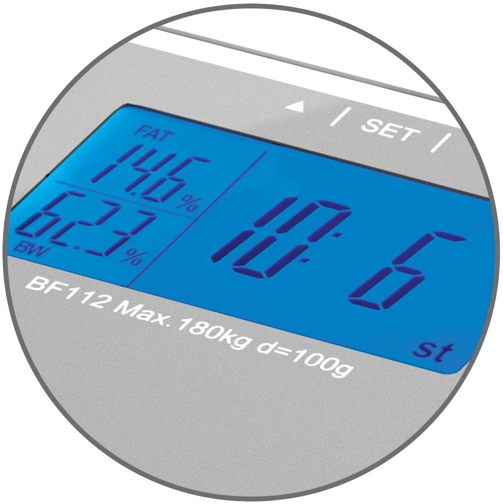 Weight Watchers Electronic Precision Analyser Glass Weighing Scales - BMI, Body Fat%, Body Water%, Bone Mass%