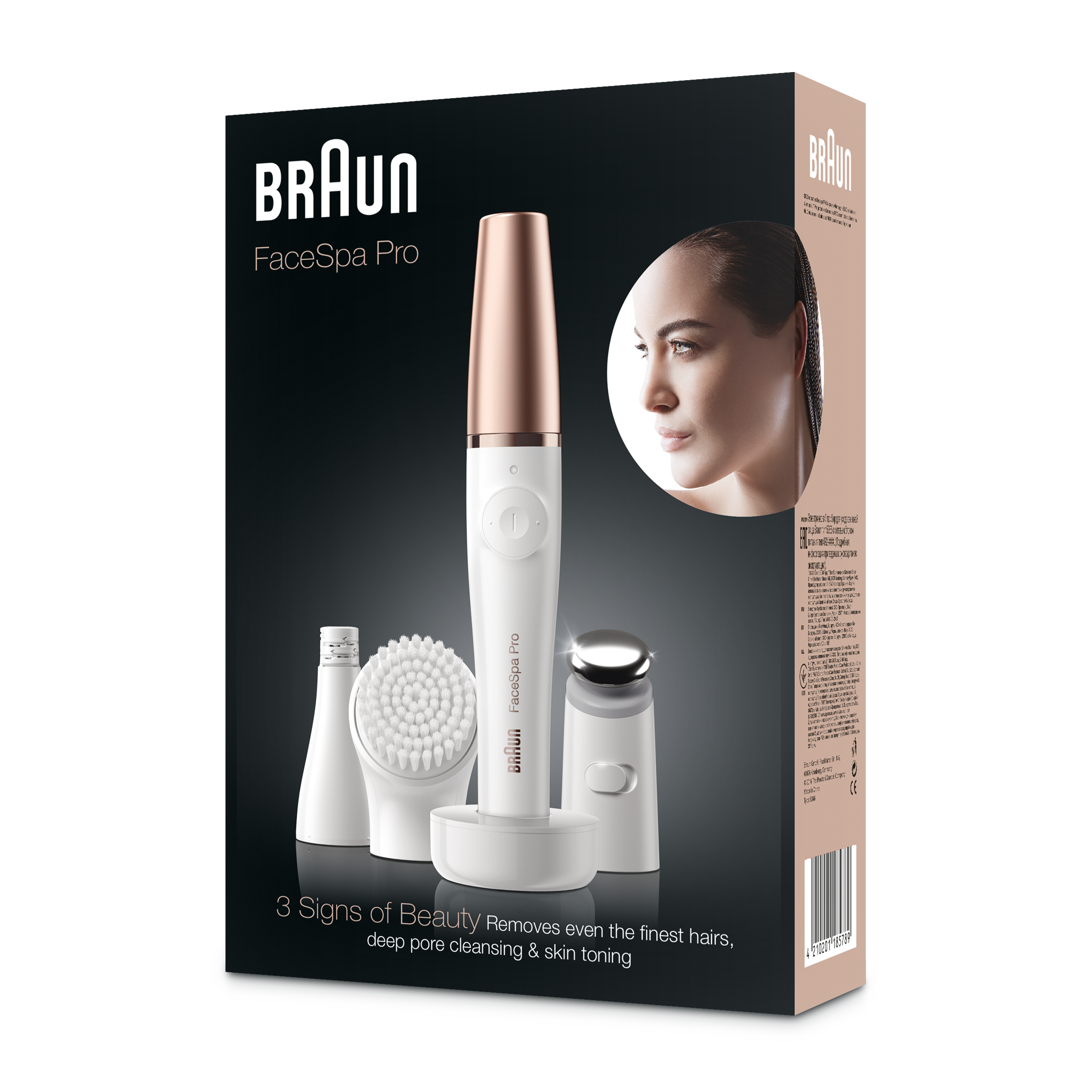 Braun Women's FaceSpa Pro 911 3-in-1 Facial Epilator - Cleansing & Toning System