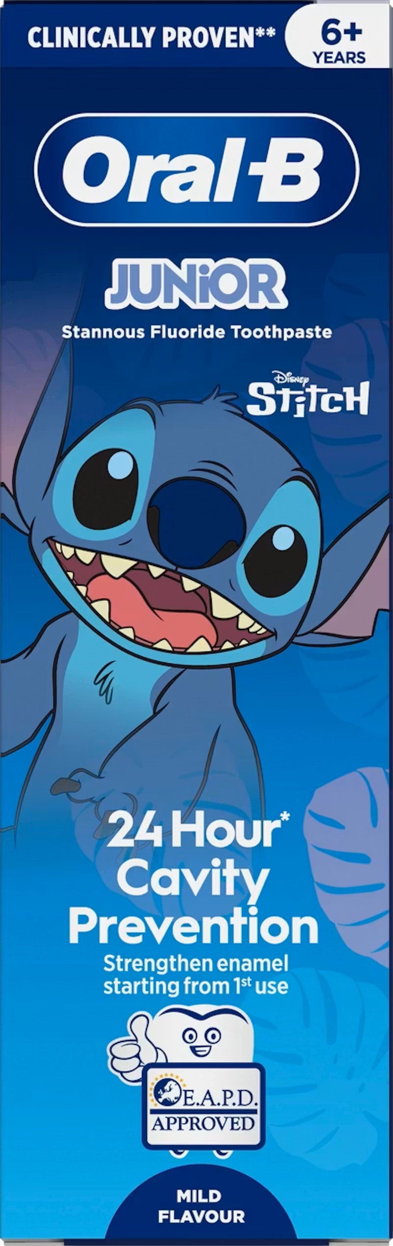 Oral B Pro Junior 6-12 Years Toothpaste 75ml - Mild Flavour - Early Cavity Protection