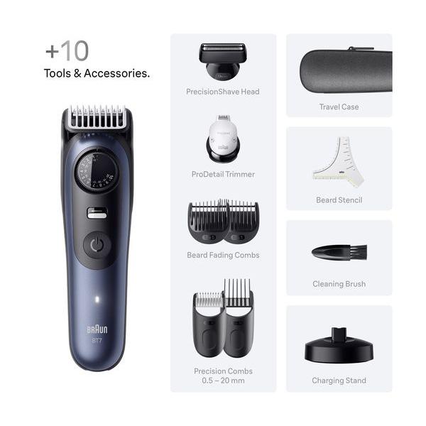 BRAUN Series 7 BT7540 Wet & Dry Beard Trimmer - Blue