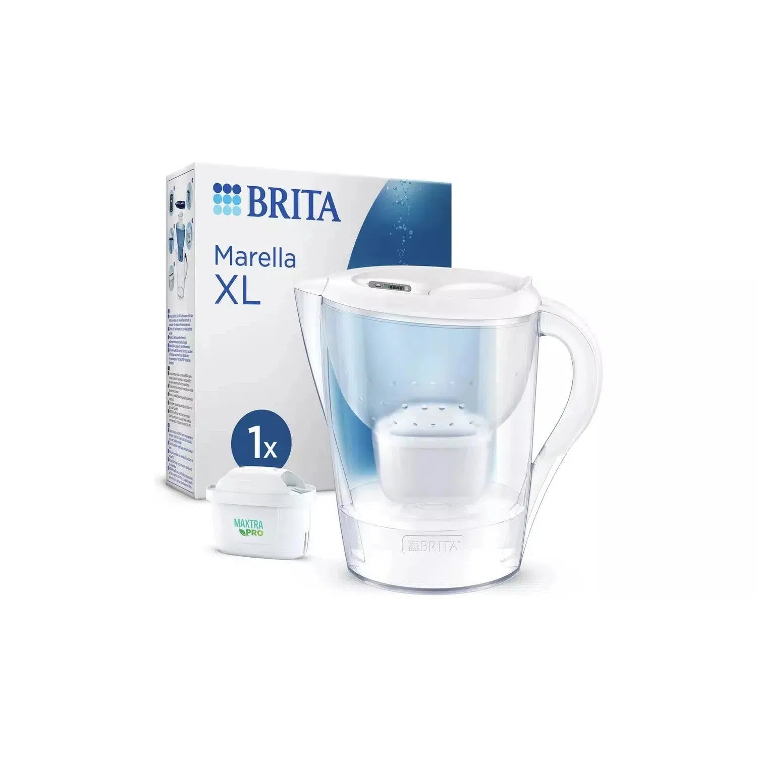 BRITA Marella XL Water Filter Jug with Maxtra Pro White 3.5L