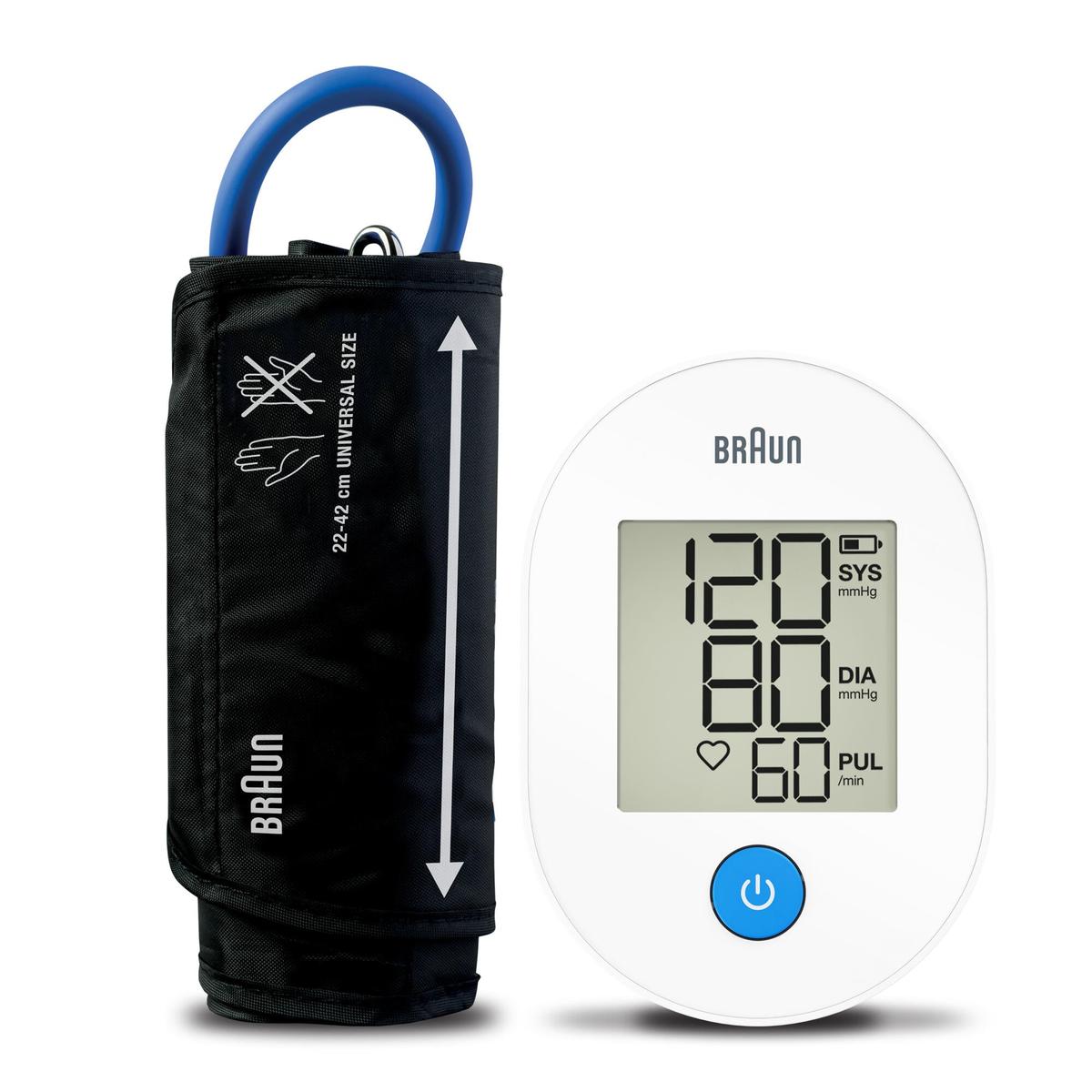 Braun BUA4000EU  ExactFit 1E Automatic Blood Pressure Monitor, Clinically Validated 22-42cm Cuff - Healthxpress.ie