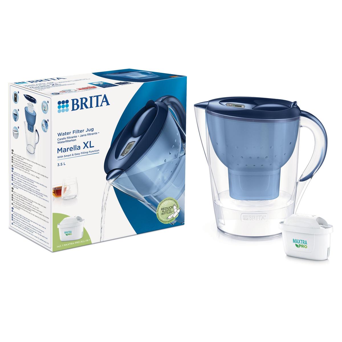 BRITA Marella XL Water Filter Jug with Maxtra Pro Blue 3.5L - Healthxpress.ie